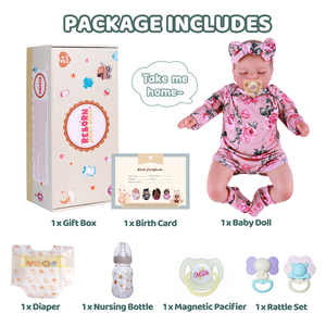 Babeside 20 ''Cuerpo de tela Muñeca Reborn Cabeza pintada Piel blanca Chica Rosalie OEM Personalizable - Product Image 6