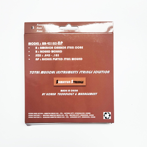 3. Cuerdas de bajo eléctrico de 4 cuerdas premium-Calibre 45-105, material NPCP, núcleo hexagonal, revestimiento especial, extremos de bola recubiertos de color - Product Image 3