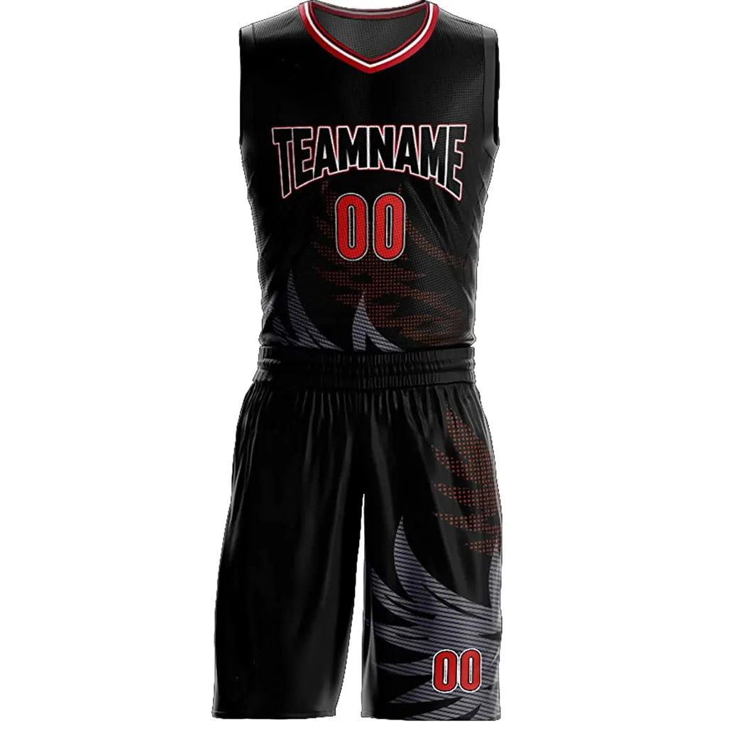 Obtenha uniforme de basquete com design personalizado para sua equipe, preço de atacado, roupas esportivas anti-encolhimento personalizadas, venda de uniformes de basquete