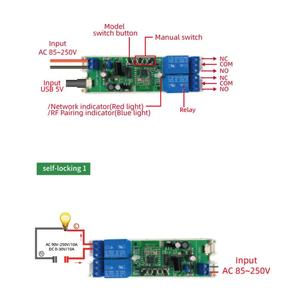 <strong>Zigbee</strong> smart switch RF module DC7-32V AC85-250V 2CH three-mode Wifi remote control relay switch module with 433Mhz - Product Image 5