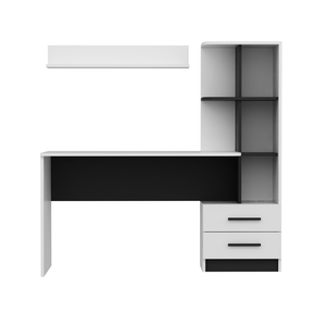 Alta qualità ALASKA scrivania da studio bianco-nero Multi-funzione tavolo disegni in legno scrivania Computer sala studio mobili per la casa - Product Image 4