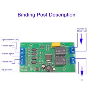 DC 5V 12V 24V BLDC motore Driver Controller modulo in avanti retromarcia 20A ad alta corrente con relè limite Driver di sollevamento scheda di controllo - Product Image 4