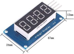 0.36 "4 haneli tüp LED Segment ekran modülü kırmızı TM1637 sürücü çip tüp saat segmentli lcd ekran