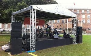 High Load Capacity Aluminum square Tube <strong>Trusses</strong> System Concert Sound Lighting <strong>Truss</strong> - Product Image 6