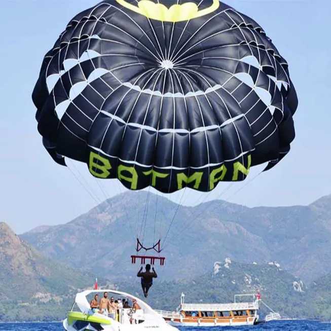 Alesta pára-quedas marinhas de luxo 30ft, paraquedas de uso com água e guarda-sol de alta qualidade, produção de guarda-sol ailing para venda