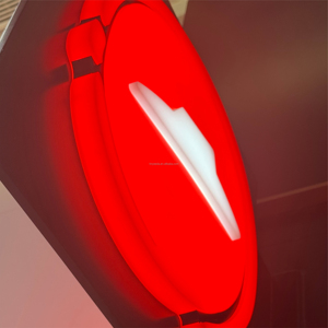 Kunden spezifische doppelseitige Luminous Ruby Series Logo-Buchstaben, anpassbare Leucht muster in verschiedenen Formen und Farben - Product Image 1
