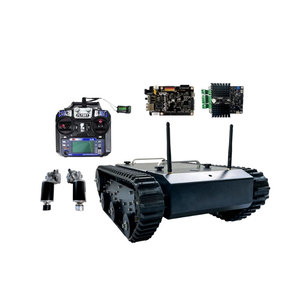 TR400 programlanabilir Robot Tank şasi denetleyicisi ve güç adaptörü ile ROS Robot Arduino DIY için açık kaynak