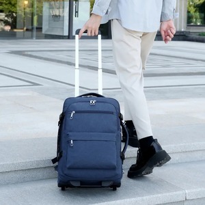 <span class=keywords><strong>Multi</strong></span> função 4 rodas rolando grande capacidade zipper encerramento carrinho estilo impermeável OEM durável oxford personalizado laptop mochila