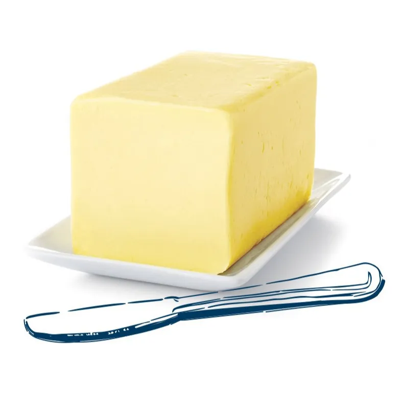 बिक्री के लिए प्रीमियम उच्च नमकीन और अनसाल्टेड मक्खन 82% वसा