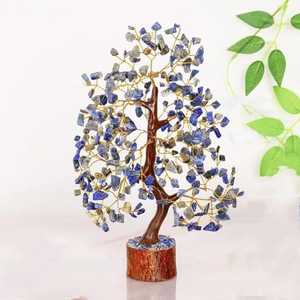 סיטונאי lis טבעי lazuli קריסטל פנג שואי עץ feng shui אבן חן אהבה עבור אנרגיה חיובית ריפוי מתנה הודו