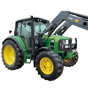4WDファームトラクターグリーンジョンJDディア105HP高生産性トラクター
