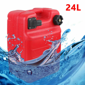 ポータブル24L/6ガロンプラスチック燃料タンクポンプ付き海洋船外モーターと化学薬品保管用
