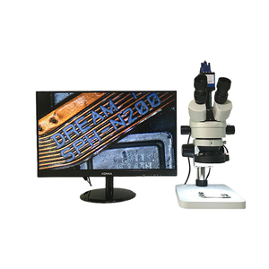 Microscopio trinocular de fábrica Industrial para embalaje de caja de Metal de reparación de computadora portátil PBC - Product Image 1