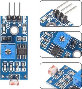LDR感光センサーモジュール3ピン5MM光依存抵抗センサーモジュールデジタル光検出LM393 - Product Image 3