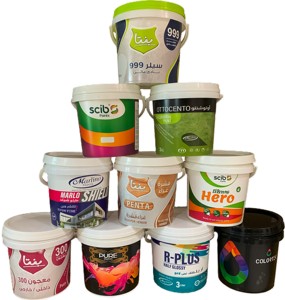 4.4L piccolo secchio di plastica Versatile PP con Logo IML uso industriale per scatole di plastica chimica - Product Image 1