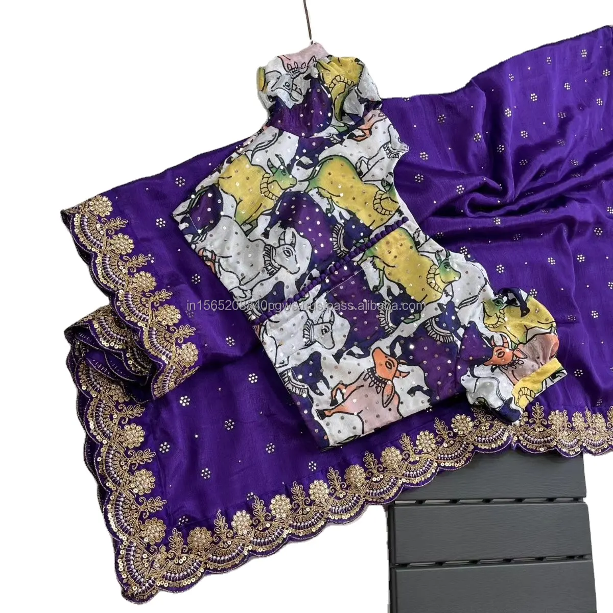 Мягкая шелковая ткань из китайского шелка, а также дизайнерский цветочный принт бандхани C-Pallu, последовательность и кодирование и нитки, сари
