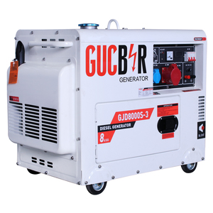 8 KVAポータブルディーゼル発電機セットモノフェーズキャノピータイプ220V AC DC電流始動 - Product Image 2