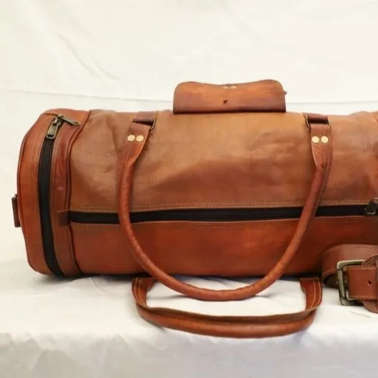 กระเป๋าทรงดัฟเฟิลสำหรับเดินทางทำจากหนังกระเป๋ากันน้ำสำหรับผู้ชายและผู้หญิงขายส่ง LDB-0008