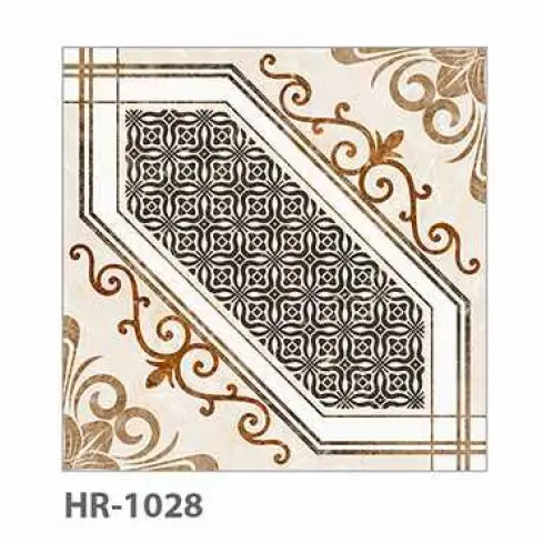 Novac HR-1028 Carreaux de sol en céramique pour surface brillante Galicha impression en aspect tapis Carreaux en céramique pour revêtement de sol à la maison