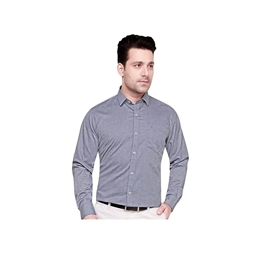 Camisa Formal de algodón 100% para hombre, camisa de alta calidad, precio barato, OEM, venta al por mayor, ropa de moda