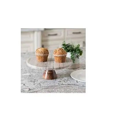 Marmer Kaas Taart Dessertbord Stand Met Acryl Deksel Decoratie Cake Stands Marmer Cake Stand Voor Selling