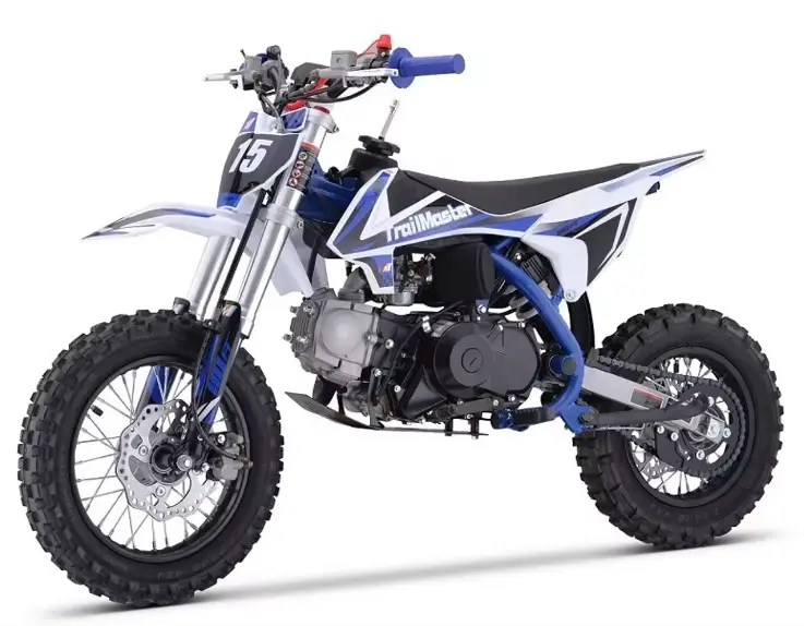 Лучшее предложение для нового Trailmaster TM15 110cc DirtBike автоматическое сцепление Kick & ElectricStart Youth Dirtbike