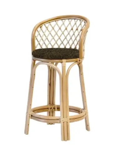 Modern lüks açık el işi bambu fransız Bistro Bar açık yemek sandalyeleri sayaç oteller yüksek yükseklik Bar sandalyesi
