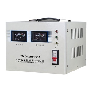 Kompakt endüstriyel SVC AVR 1-3KVA 220V/110V çift çıkışlı otomatik voltaj regülatörü ± 3% doğruluk B/H yalıtım Hi-Eff> AC için 90% - Product Image 2