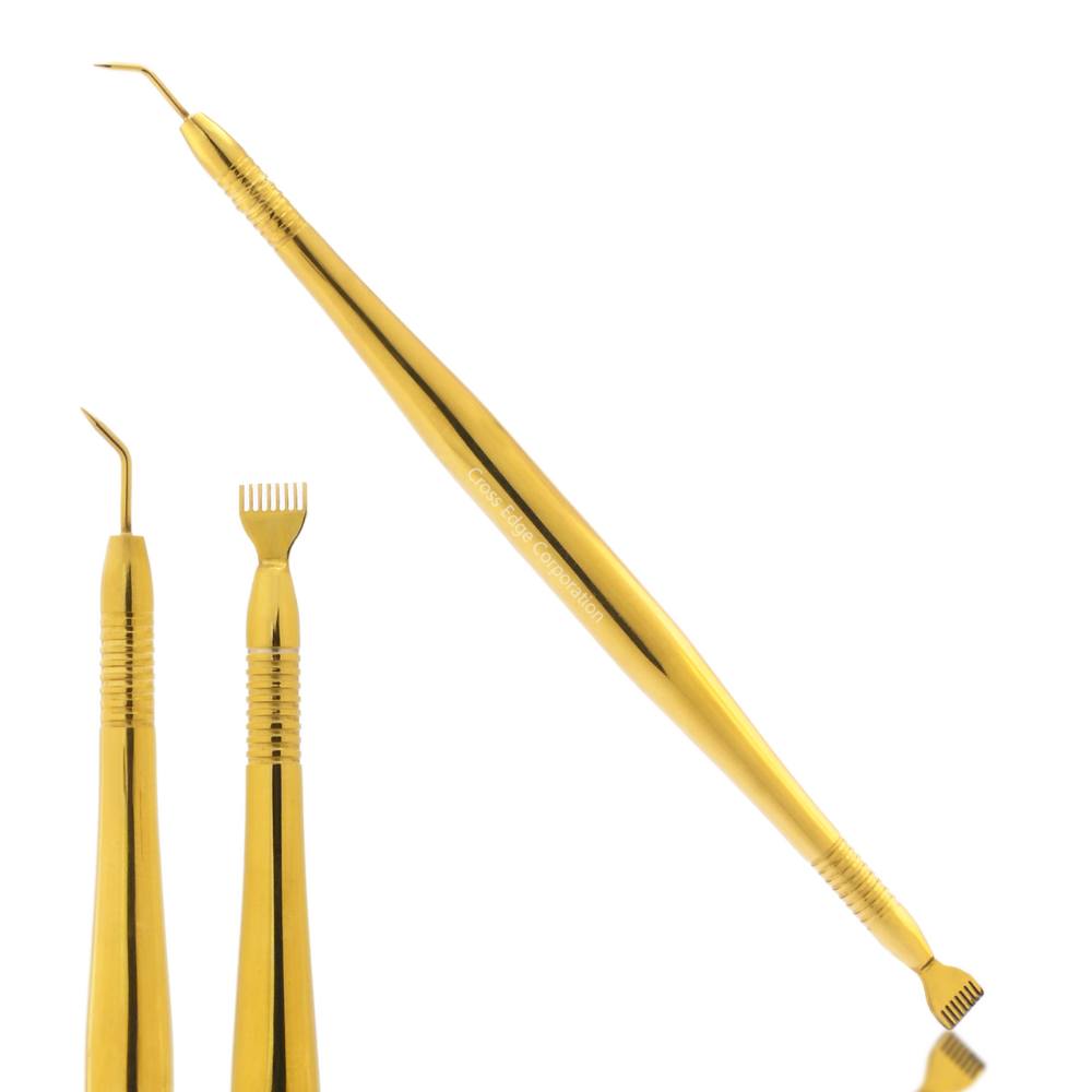 Gold with comb