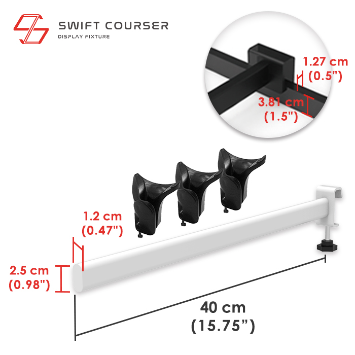 White Bracket & Black Holder