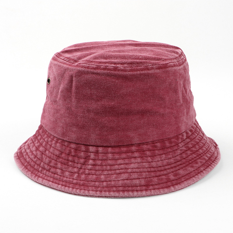 Washed Burgundy Red