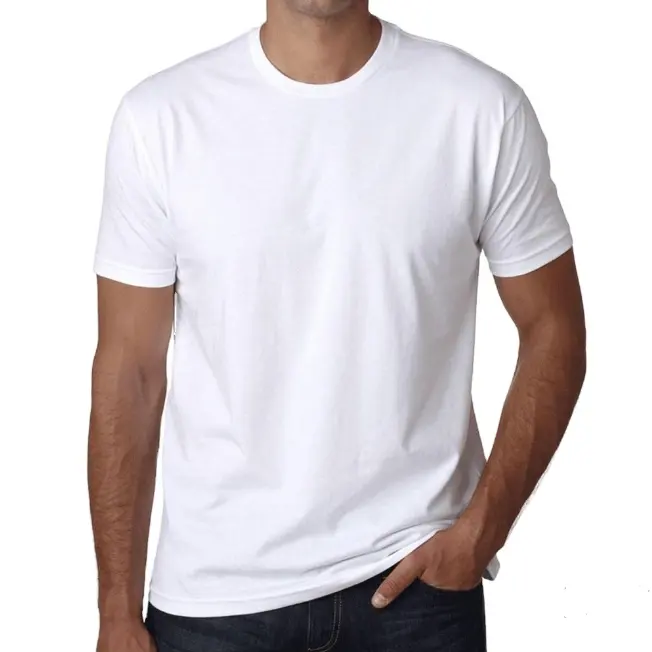 T-shirt streetwear décontracté en coton élégant et à col rond personnalisé OEM de haute qualité pour hommes T-shirt court du Bangladesh