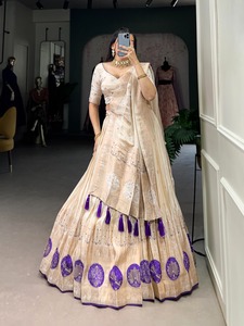 インドのパキスタンの結婚式のためのパーティーの特別な機会のためのデザイナーの純粋なシマーSilk <span class=keywords><strong>Lehenga</strong></span> CholiオンラインショッピングSurat India