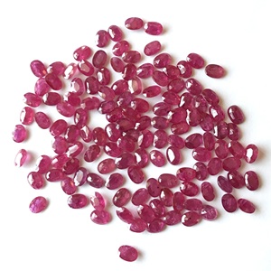 7x5mm Oval Natural <strong>Ruby</strong> Loose Gemstones Faceted Mozambique <strong>Ruby</strong> Natural Stone for Jewelry Making Wholesale <strong>Price</strong> Vivaaz Gems - Product Image 1