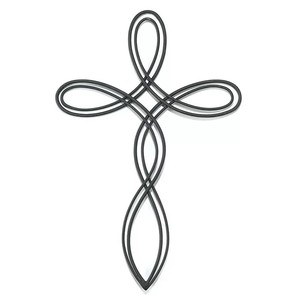 Modern Design Iron Decoration Catholic <strong>Cross</strong> Wall Ornament - Product Image 2