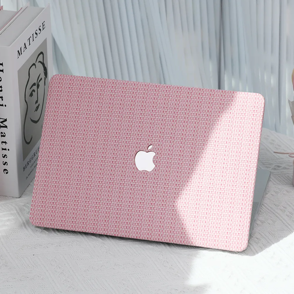 Trường hợp máy tính xách tay cho Macbook Air 13 15 MacBook trường hợp Pro 15 funda M1 M2 MacBook trường hợp dệt kim da