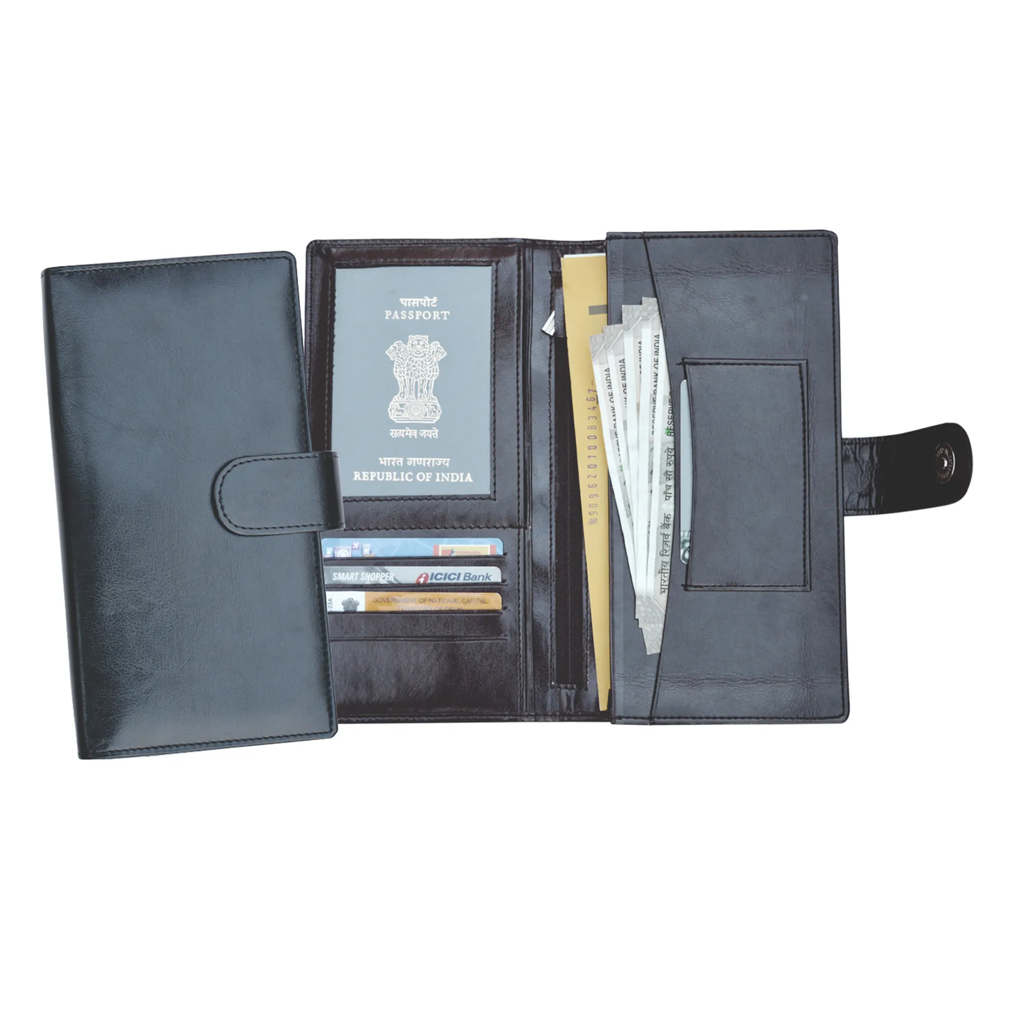 Card Holder Leather Cover Passport Holder Organizer Organizer High Quality Products for Gifting Office Employees Teachers