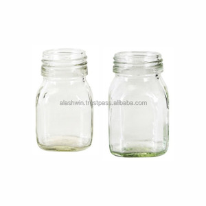 High Sale <strong>Stackable</strong> Glass <strong>Jar</strong> 150 ml Food <strong>Container</strong> With Air Tight Lid Sustainable Handcraft Food Grade and fusion From India