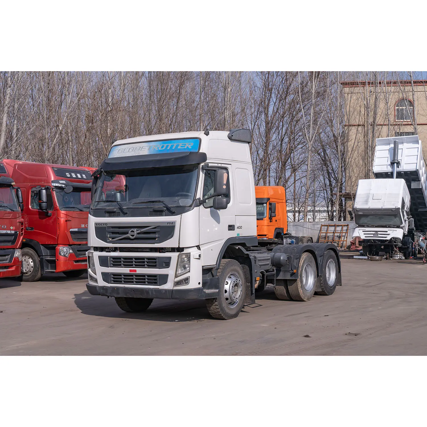 Volvo de segunda mano 2017 Año cabeza de camión Volvo FM 400 6x4 cabeza de tractor Volvo cabeza de remolque para la venta