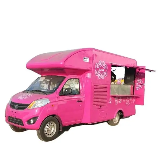 Preço por atacado Mobile Hotdog Food Trucks Mobile Ice Cream Food Truck Trailer Crepe Food Cart para venda