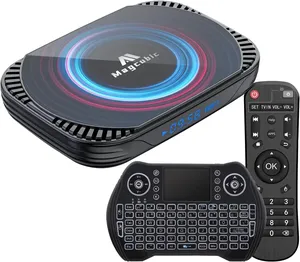 Оптовая продажа, новейшая ТВ-приставка для Android 11,0, Amlogic S905X4, 64-битная четырехъядерная память, 4 ГБ ОЗУ 64 ГБ ПЗУ USB 3,0 BT 4,1 Ultra HD 4K 8K HDR - Product Image 1