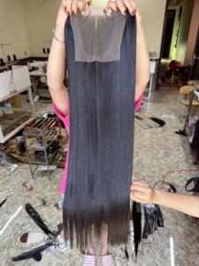 工厂双拉制真原始天然人头马隐形无缝夹100% 人发延伸角质层批发 - Product Image 6