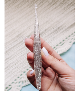 Handmade Epoxy Resin Crochet <strong>Hooks</strong> Wooden Mix Ergonomic Crochet Needle 3mm to 12mm <strong>Different</strong> <strong>Size</strong> Soft Handle Knitting Needle