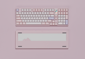 Teclado mecánico QK100 con pantalla LCD y bisel/insignia personalizable con carcasa de aluminio CNC de varios colores - Product Image 2