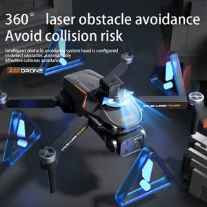 Profesyonel 1080P çift kamera GPS RC Drone proaerial katlanabilir Quadcopter engel kaçınma hava fotoğrafçılığı için optik akış - Product Image 4