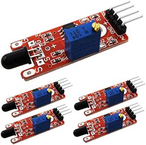 Il modulo sensore di fiamma KY-026 Aismartlink-facile rilevamento del fumo-supporta Raspberry Pi STM32-5 ingressi programmabili - Product Image 1