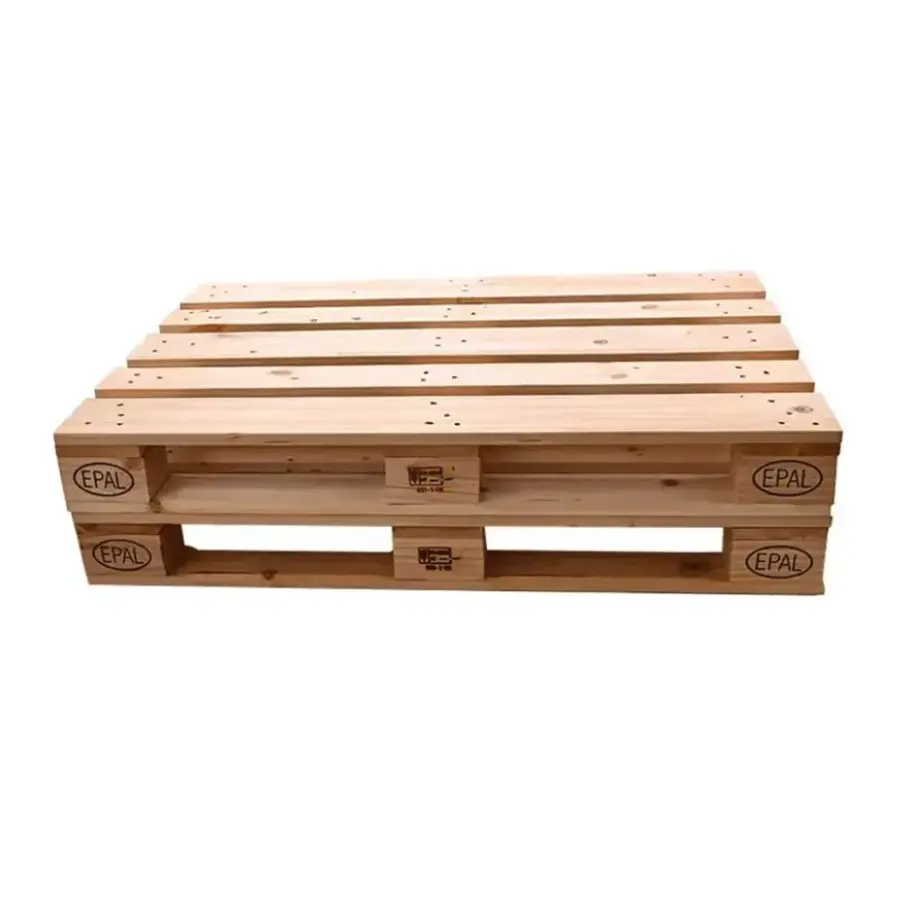 Paleta europea de madera Paletas de madera Embalaje industrial al por mayor Entrega rápida Buena calidad Mejor vendedor Paleta de madera
