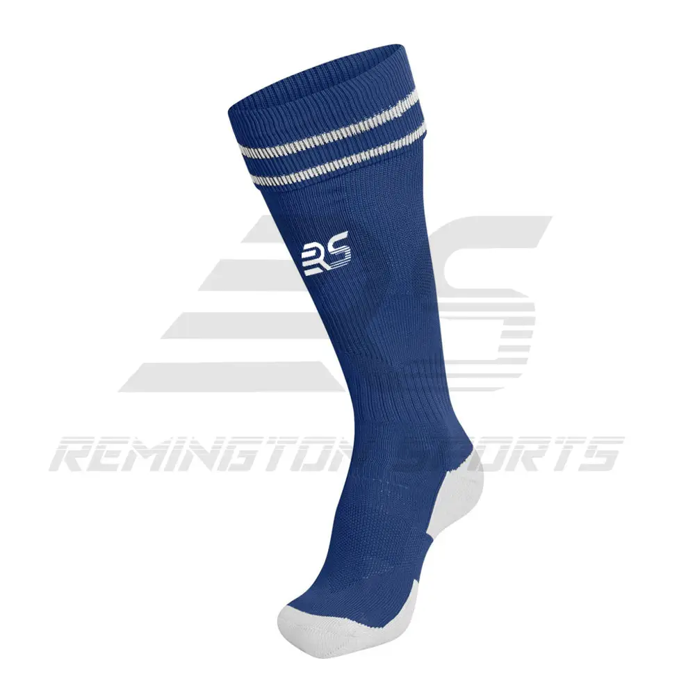 Nuevo diseño, superventas, 100% calcetines de algodón, calcetines deportivos de carreras, calcetines largos de fútbol transpirables antideslizantes con Color personalizado