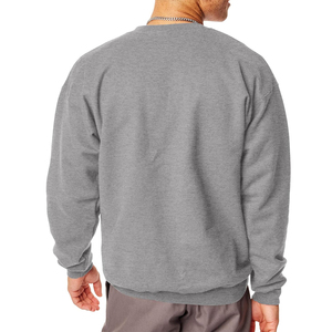 100% Cotton Crew Neck <strong>Pullover</strong> Striped Men's Knitted Sweatshirt for Winter Solid Pattern Sweater - Product Image 4