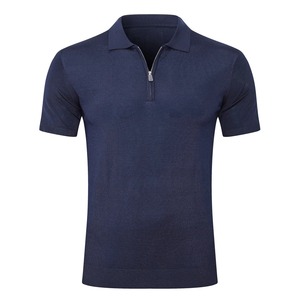 Fashionable T-shirt Polo <strong>2025</strong> New Thin Men's Short Sleeve Zipper Business Elastic Breathable Comfort Plus Size Cotton Polo Shirt